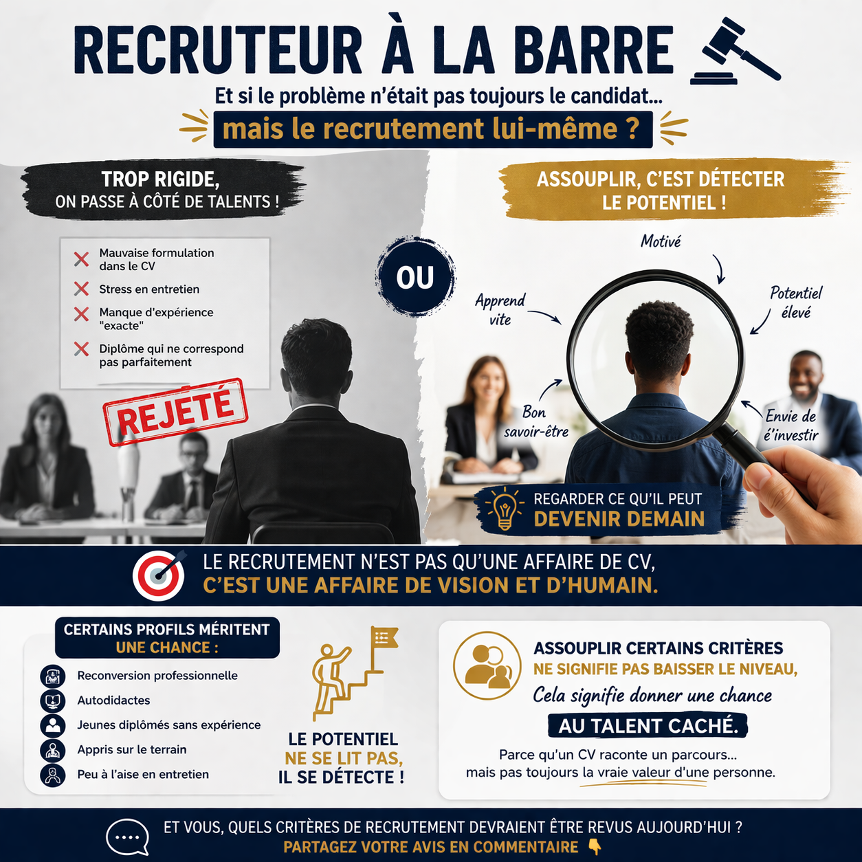 RECRUTEUR À LA BARRE